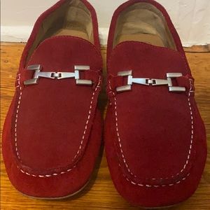 Alfani men red loafers size 9